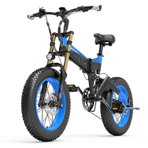 Vélo électrique pliable à gros pneus LANKELEISI X3000Plus-Up pour la neige