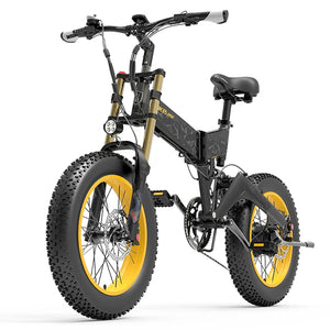 Vélo électrique pliable à gros pneus LANKELEISI X3000Plus-Up pour la neige