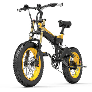 Vélo électrique pliable à gros pneus LANKELEISI X3000Plus-Up pour la neige