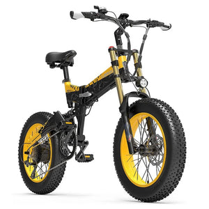 Vélo électrique pliable à gros pneus LANKELEISI X3000Plus-Up pour la neige