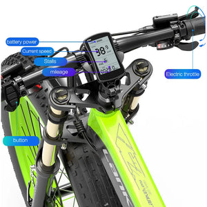 Vélo électrique tout-terrain LANKELEISI XT750 PLUS à grosses fourches