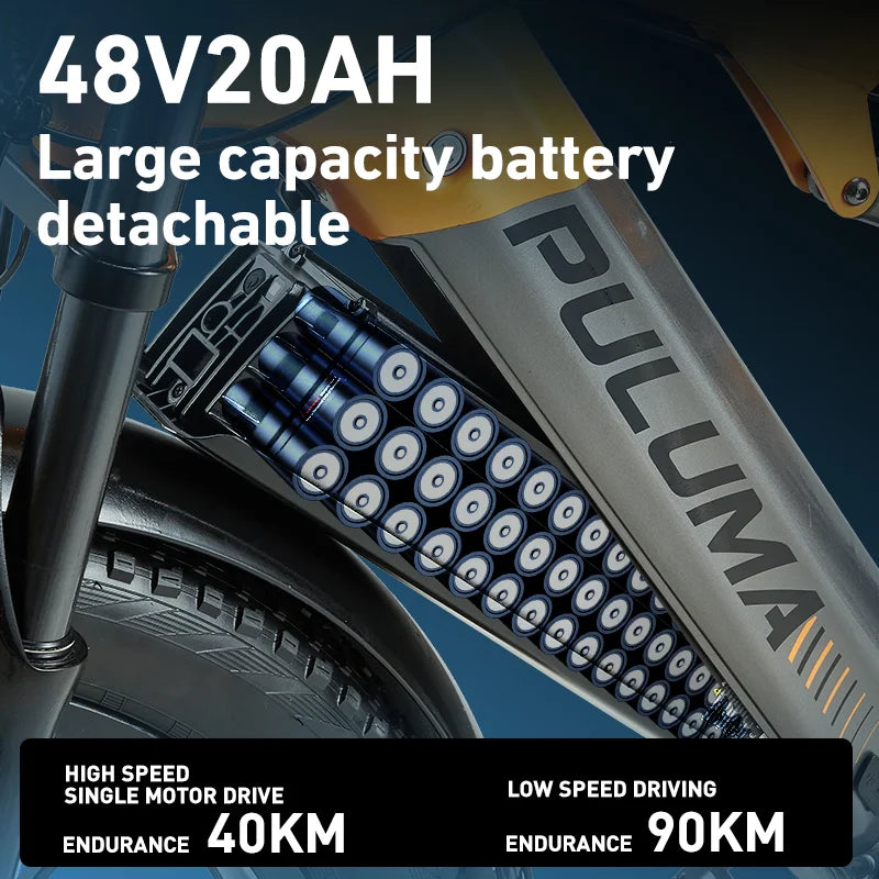 Vélo Électrique FAT à Double Suspension PULUMA PH003 MAX 2000 W